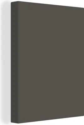 Produktbild von MuchoWow® - Leinwandbilder - Grau - Farben - Einfarbig, Wandbild, Wanddeko Bilder Wohnzimmer, 60x80 cm