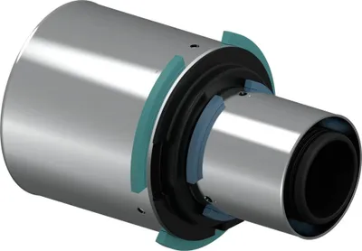 Productafbeelding van UPONOR S-Press, verbindingsstuk, rood, PPSU, 63-40, 1 stuk.