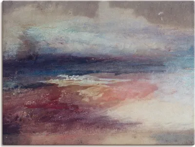 Produktbild von ARTland Leinwandbild Küstenlandschaft Sonnenunterg Größe: 40x30 cm