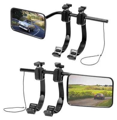 Produktbild von Zusatzspiegel für Wohnwagen & Wohnmobil, Konvexspiegel, 360° drehbar, 2 Stück