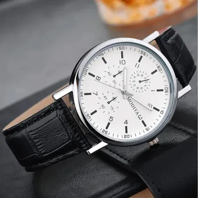 Produktbild von Herren Uhr ED-33678 - Schwarz/Weiß Design KP33678