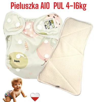 Produktbild von NappiMe AIO Mehrwegwindel, Grüne Ballons