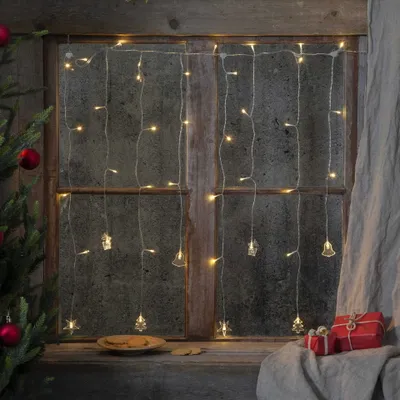 Zdjęcie produktu dla Star Trading Curtain Lights Decy, Lekki łańcuch do dekoracji, Przezroczysty, Polichlorek winylu (PVC), IP20, 6 h, 18 h
