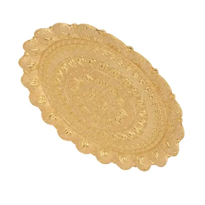 Obrázek produktu pro Turecký podnos na kávu, Vintage podnos na kávu, podnos na kávu, podnos na čaj, kulatý podnos na kávu, talíř na kávu