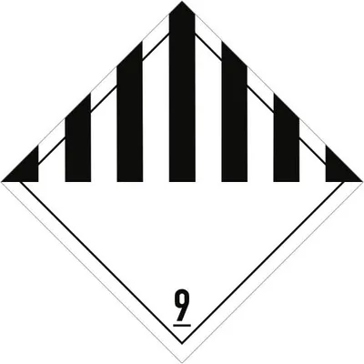 Produktbild von Dreifke® Gefahrzettel Klasse 9, Folie, 100x100 mm, 1000 Stück/Rolle