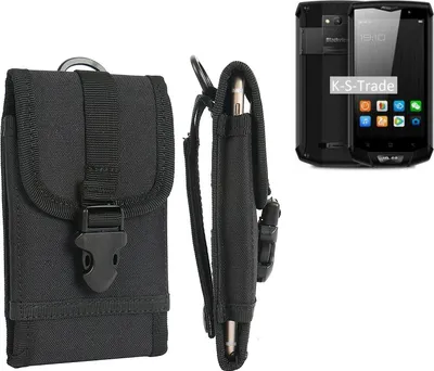 Produktbild von K-S-Trade Handyhülle kompatibel mit Blackview BV8000 Pro Gürteltasche Holster Handytasche Gürtel Tasche Schutzhülle Robuste Handy Schutz Hülle