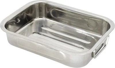 Zdjęcie produktu dla Patelnia do smażenia i grillowania Famanu, 25 cm, ze stali nierdzewnej, kolor srebrny