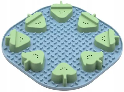 Produktbild von Fiboo Snoopy Spay-Futter-Matte mit Nasen-Elementen Blau