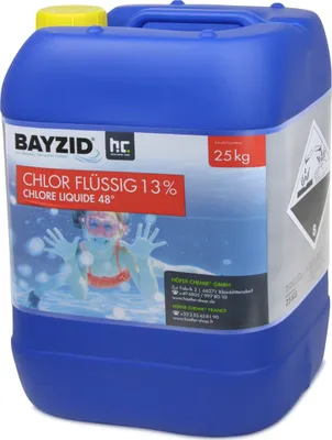 Produktbild von 1x25 kg BAYZID® Flüssigchlor 13% zur effektiven Pool Desinfektion