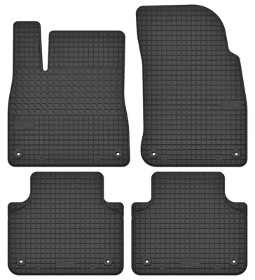 Image de Tapis de sol en caoutchouc pour Audi Q7 II 2015- (SUV) – 4 pièces, noirs, sur mesure