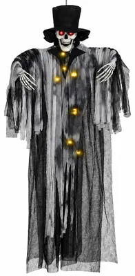 Imagen del producto de Esqueleto fantasma, decoración de Halloween, figura de terror, ambientación de pesadilla, adorno colgante, escena espeluznante, novio, color: