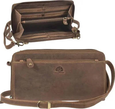 Zdjęcie produktu dla Greenburry Vintage Clutch Wallet RFID Protection Leather 21 cm