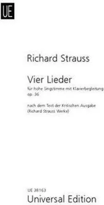 Immagine prodotto di 4 Lieder op. 36. für hohe Stimme und Klavier. hoch.