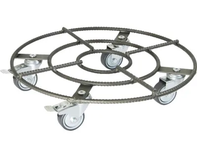 Obrázek produktu pro Podstavec pod květináč pojízdný Wagner Ø 38 x 9 cm max. nosnost 200 kg šedý