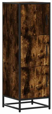 Produktbild von Highboard Räuchereiche 35,5x35x106,5 cm Holzwerkstoff Metall