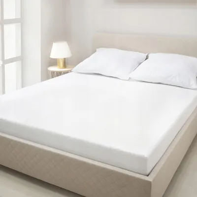 Produktbild von Zwoltex Bettlaken mit Gummizug Weiß 200x220 cm