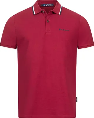 Produktbild von M|BEN SHERMAN Twin Tipped Herren Polo-Shirt 0076270NR-RED