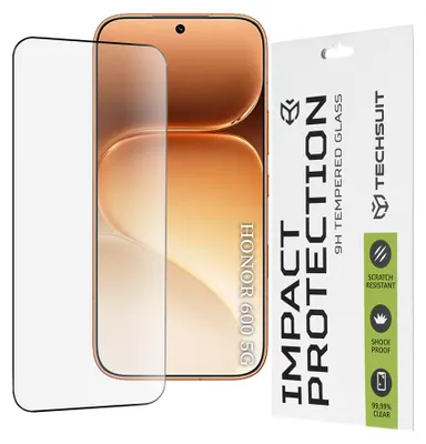 Produktbild von Techsuit - 111D Full Cover Full Glue Schutzglas für Honor 600 / 600 Pro - schwarz