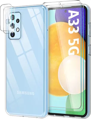 Immagine prodotto di Custodia per Samsung Galaxy A33 5G + 2 protezioni in vetro temperato e protezione per la fotocamera