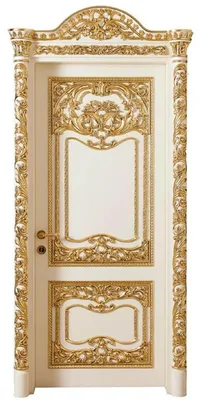 Produktbild von Casa Padrino Luxus Barock Wohnungstür Weiß / Gold - Prunkvolle Massivholz Tür mit Rahmen - Luxus Möbel im Barockstil - Barock Möbel - Hotel Möbel - Barock Einrichtung - Edel & Prunkvoll