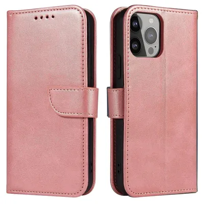 Produktbild von Magnethülle für Xiaomi Redmi Note 12 5G / Poco X5 5G Flip Cover Wallet Stand Pink