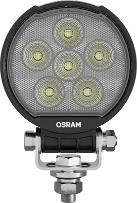 A close-up studio shot of an OSRAM LED work light.