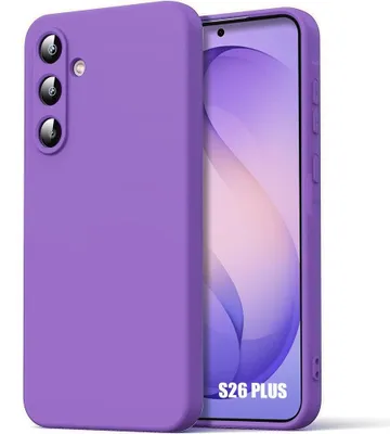 Image de Coque pour Samsung Galaxy S26 Plus, Protection Silicone Souple Doux Anti-Rayures Antichoc - Violet