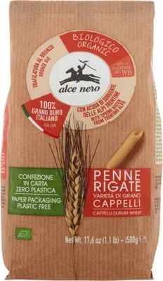 Produktbild von Penne Rigate S. Nudeln. Cappelli 500g - Alce Nero