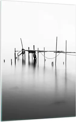 Produktbild von Bilder auf glas - Einteilig - Meer Brücke Wasser - 50x70cm - Glasbilder - Wandbilder - Bilder - zum Aufhängen bereit - Wanddekoration aus Glas - Glas Bilder - Wandbild auf Glas - GPA50x70-3727