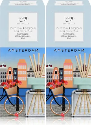 Produktbild von Ipuro floral Amsterdam Raumduft 50ml - Duftöl Raumduft Lufterfrischer (2er Pack)