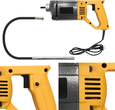 Produktbild von Clanmacy Betonrüttler 1000W Innenrüttler Rüttelflasche Flaschenrüttler +1.5m Schlauch und Ø 35 mm Rüttelflasche