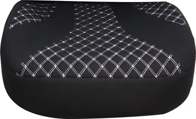 Produktbild von 2 Sitzauflagen für Land Rover Range Rover Evoque 2 in Schwarz/Weiße Naht (OT-PL408)