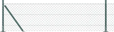 Zdjęcie produktu dla vidaXL Spawane ogrodzenie z siatki drucianej z fundamentem betonowym 25 x 0,6 m (szer. x wys.)