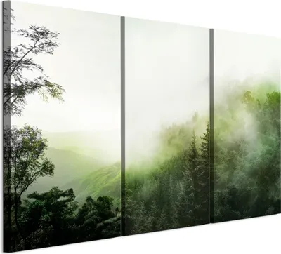 Produktbild von LUMASOUL Leinwand Bilder, Leinwandbild Natur Motiv, Wandbilder Holzrahmen, Bilder 90x60cm Berglandschaft 3