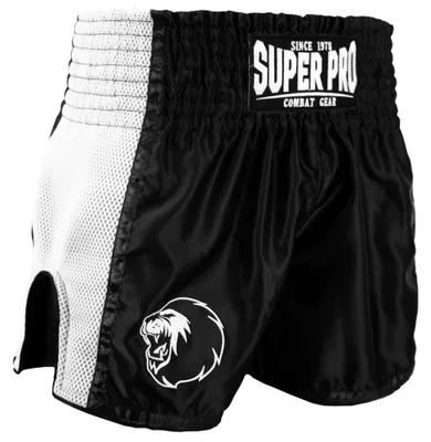 Produktbild von Super Pro Kickboxshort Brave Schwarz/Weiß - XXS