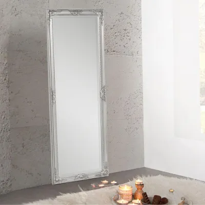 Produktbild von Spiegel LEANDOS barock silber-antik 180x70cm Holzrahmen