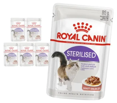 Produktbild von Royal Canin FHN Sterilisiert in Soße 6x85g Nassfutter für sterilisierte Katzen