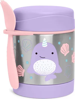 Immagine prodotto di SKIP HOP Zoo Termos per alimenti con cucchiaio/forchetta Narval 325 ml, 3r+