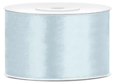 Produktbild von Satin Geschenkband himmelblau hellblau 25m 38mm breit
