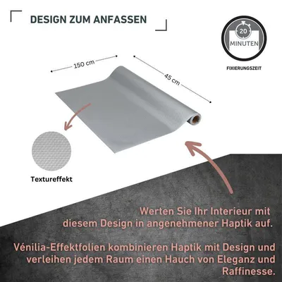 Produktbild von Klebefolie Kreise silber - 45x150cm