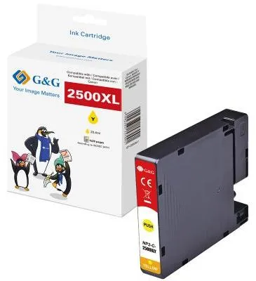 Image de G&G 9856 G&G XL-Druckerpatrone kompatibel mit Canon PGI-2500XLY