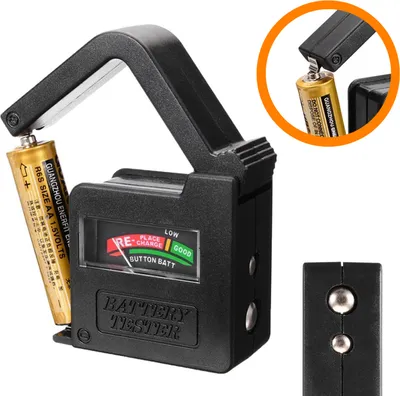Produktbild von ORSEM Batterietester für AAA, AA, C, D, 9 V, N und Knopfzellen Batterie-Zustandsanzeige