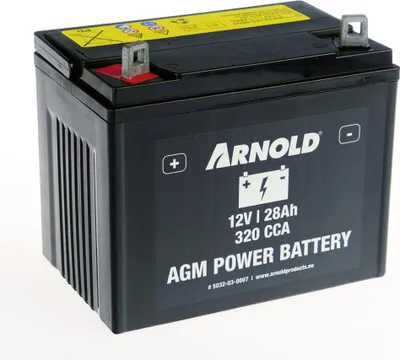 Produktbild von AZ107/AGM U1-320 SLA-Batterie für Rasentraktoren, + linker Pol