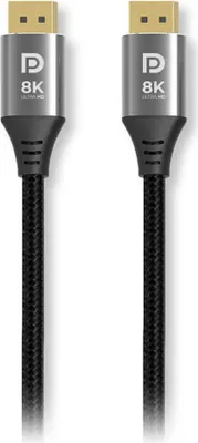 Produktbild von Kabel 1Life DisplayPort Ultra HD 8K 60Hz 2m Schwarz