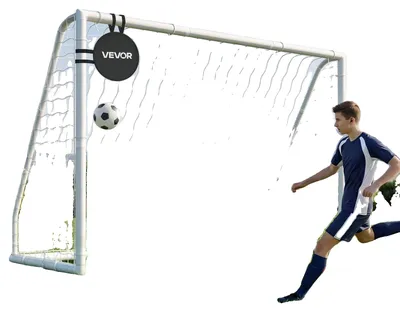 Produktbild von VEVOR Tragbares Fußballtor, 12x6 ft Fußballnetz, Erwachsenen- und Kinder-Fußballnetz für den Garten, Großes Trainingsfußballnetz, Jugend-Trainingsfußballtor-Set, Wetterfestes Outdoor-Fußballtor mit Tragetasche, 1 Pack