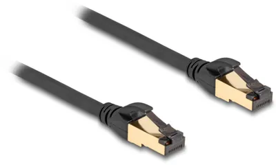 Productafbeelding van Delock - Patchkabel - RJ-45 (M) naar RJ-45 (M) - 1 meter - S/FTP - Zwart