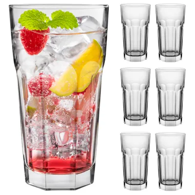 Produktbild von KONZEPT Gläser Set 6 teilig, Glas 270 ml, ideal als Trinkgläser, Wassergläser, Longdrinkgläser