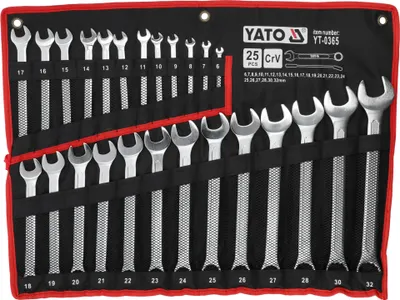 Produktbild von YATO Maulschlüssel-Satz 6-32 mm 25-teilig