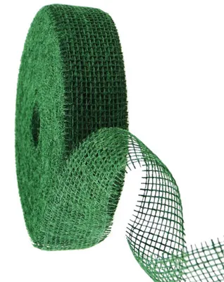 Produktbild von Juteband Dunkelgrün 5cm x 40m Bastelband Dekoband Geschenkband Naturfaser