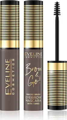 Produktbild von Eveline Cosmetics Brow & Go! Augenbrauengel mit verdichtenden Fasern 01 Light, 6 ml